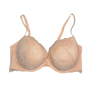 Victoria's Secret Lace Bra in Soft Beige